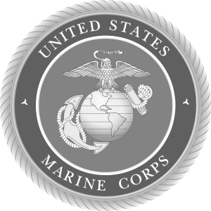 United States Marine white logo large